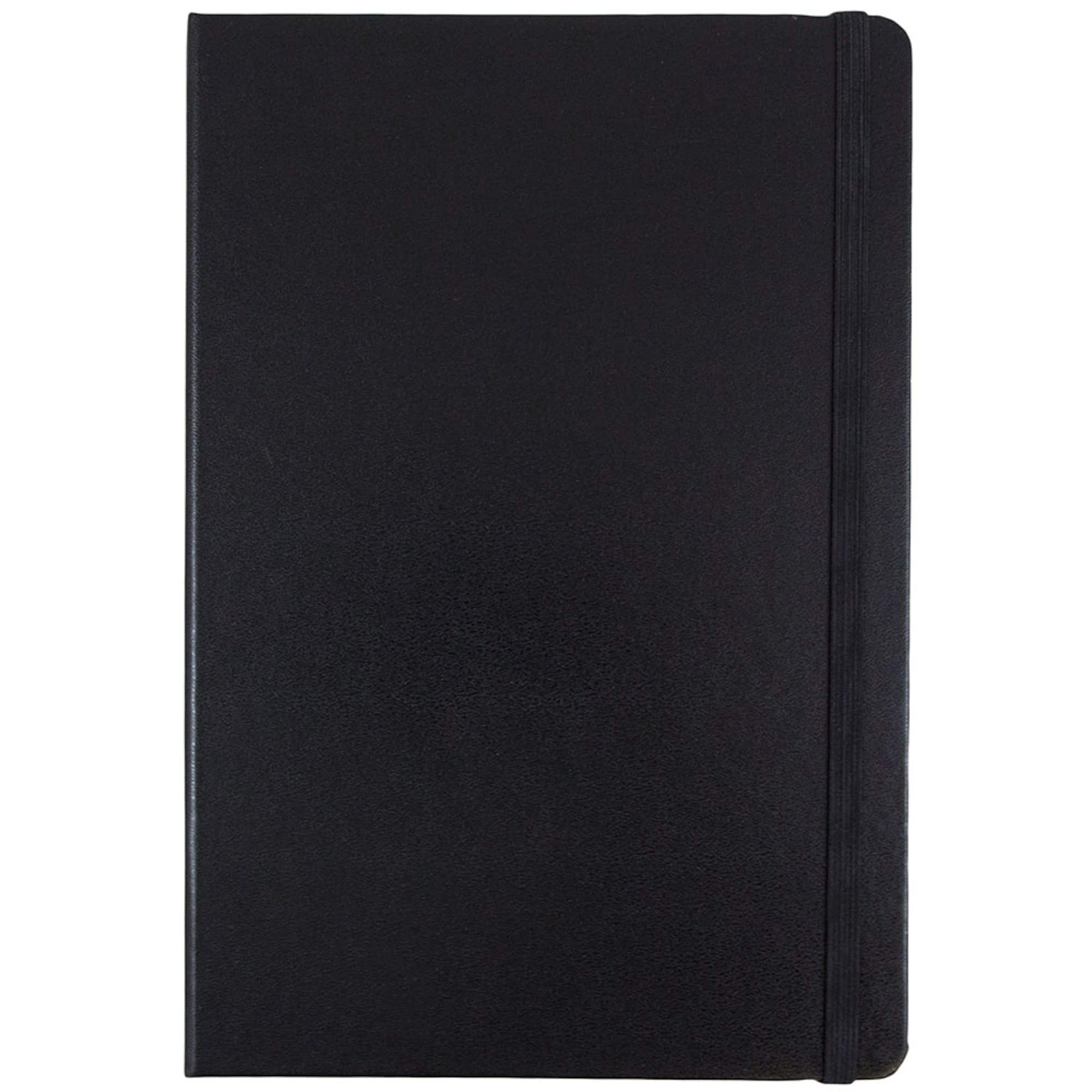 JAM Paper Large Hardcover Notebook with Elastic Band